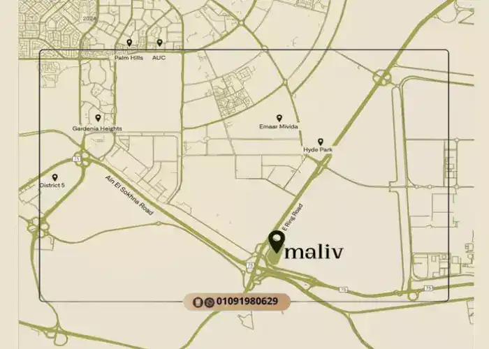 Maliv Compound Sixth Settlement location map