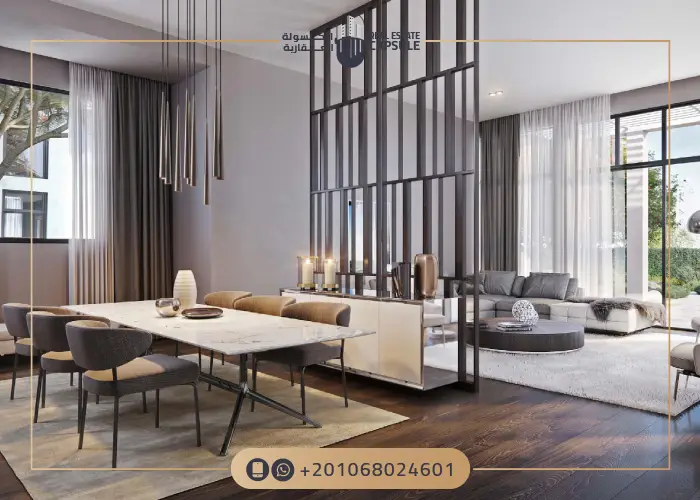 تصميم وحدات بالم هيلز اكتوبر الداخلي