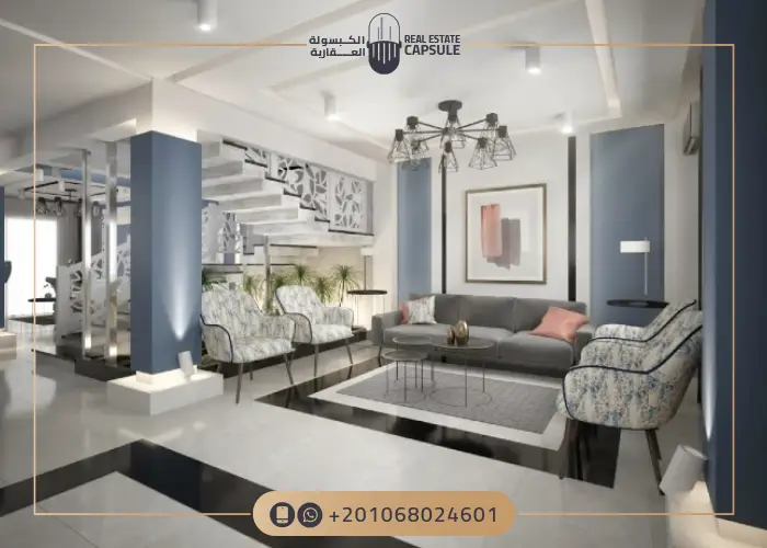 التصميم الدخلي لوحدات كمبوند بالم إيست