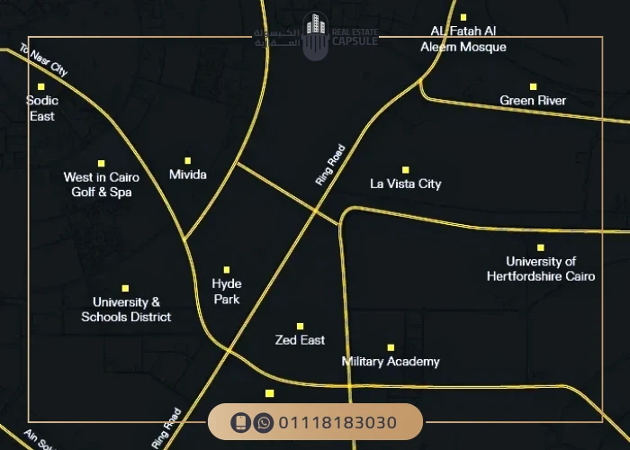 موقع كمبوند ايفر القاهرة الجديدة
