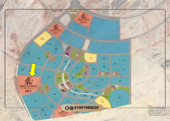 Midtown Sky Compound location in R7 New Capital