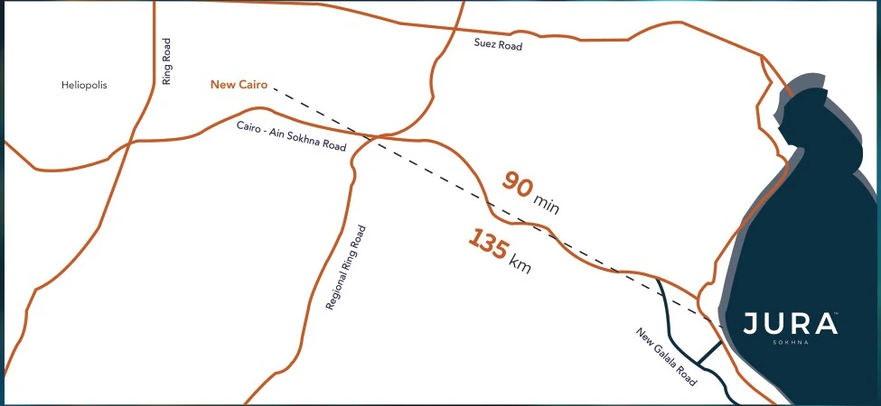 Jura El Galala Ain Sokhna location