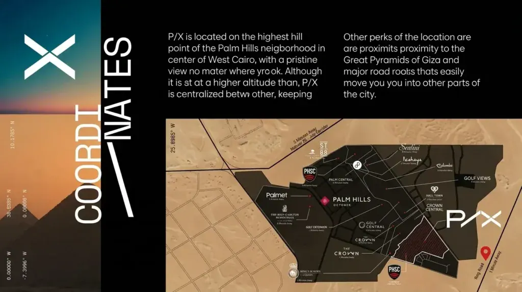 PX Palm Hills Compound Location