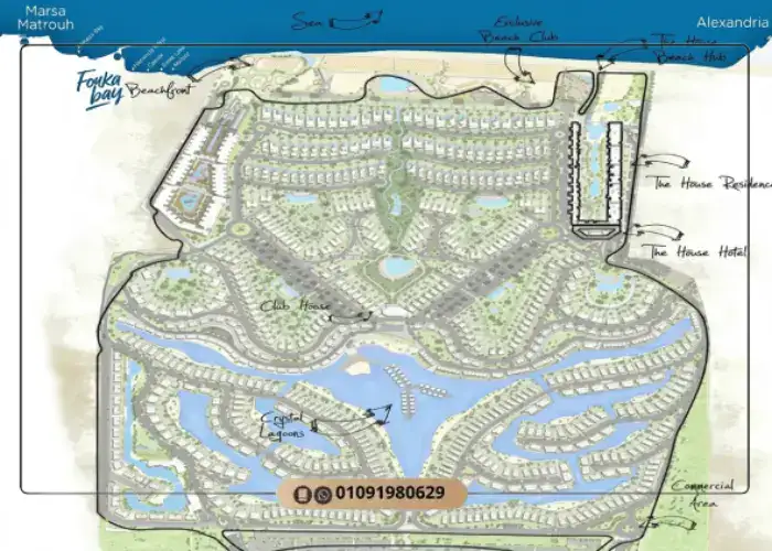 Fouka Bay North Coast master plan layout