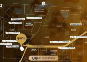 مشروع كويست سيتي العبور تفاصيل وأسعار Quest Commercial City