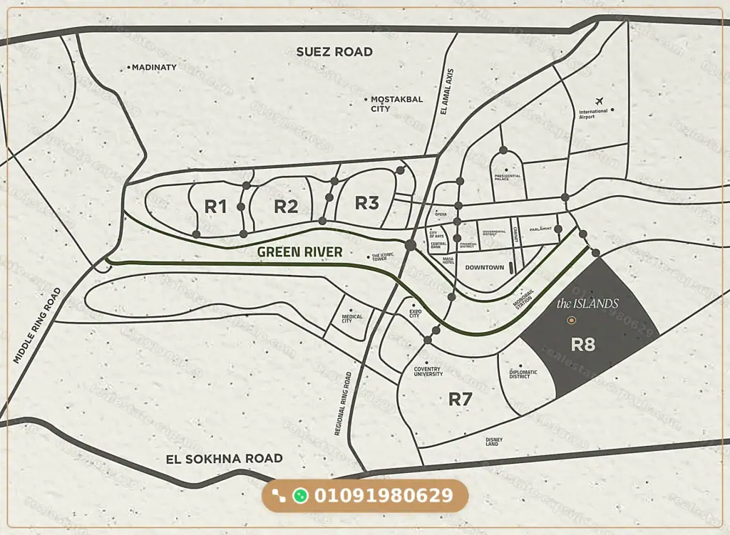The Islands New Capital master plan