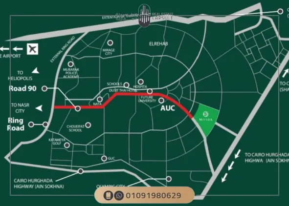خريطة كمبوند ميفيدا جاردنز