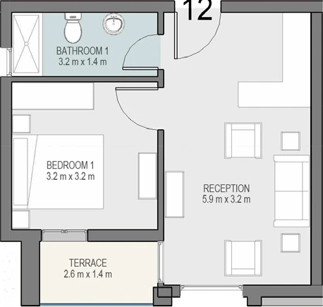 One Bedroom Units in Taj City New Cairo