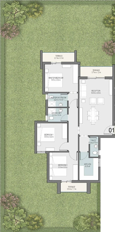 Three Bedroom Unit in Taj City New Cairo