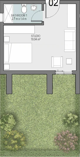 Studio Units in Taj City Compound