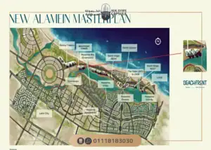 بيتش فرونت تاورز العلمين الجديدة Beach Front Towers مساحات واسعار