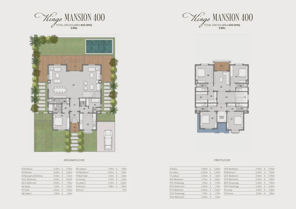 Mansion Layout at Kingsway Mountain View Compound, 6th of October