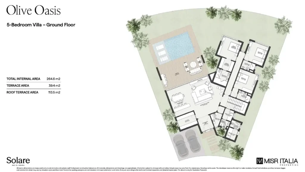 Five-Bedroom Villa Floor Plan at Solare North Coast (Ground Floor) Five-Bedroom Villa Floor Plan at Solare North Coast (Ground Floor)