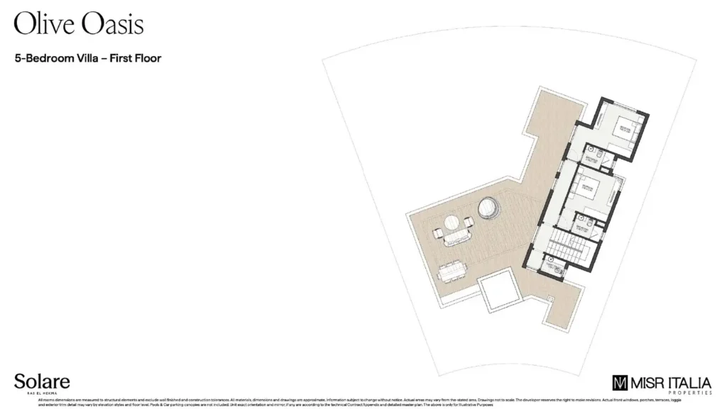 Five-Bedroom Villa Floor Plan at Solare North Coast (First Floor) Five-Bedroom Villa Floor Plan at Solare North Coast (First Floor)