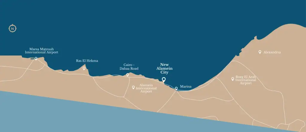 موقع ابراج العلمين الجديدة New Alamein Towers
