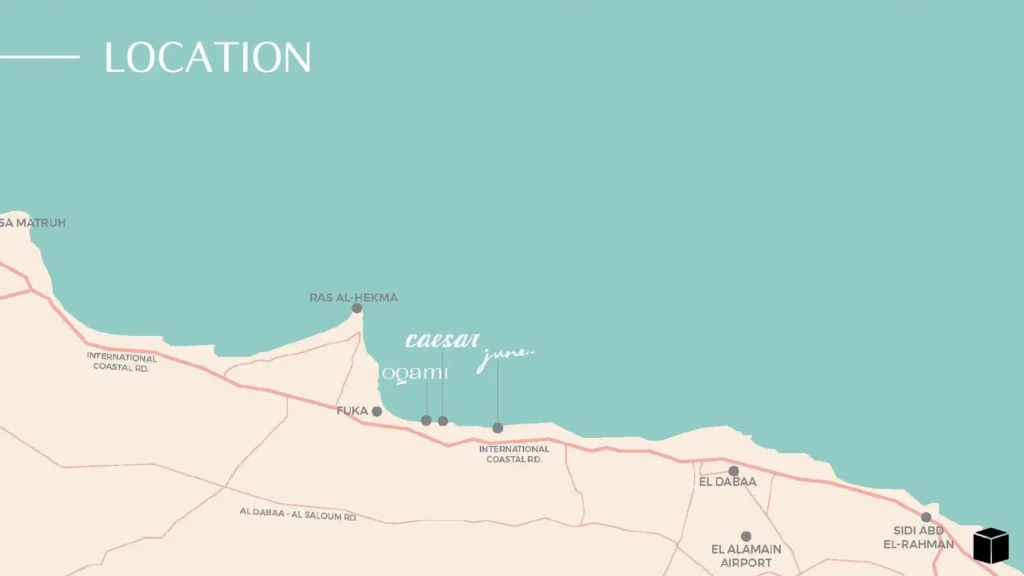 Location of Ogami Ras El Hekma Village Location of Ogami Ras El Hekma Village