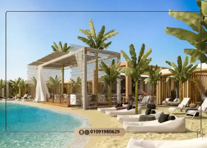 شاطئ قرية هاسيندا وايت الساحل الشمالي الرملي الخاص