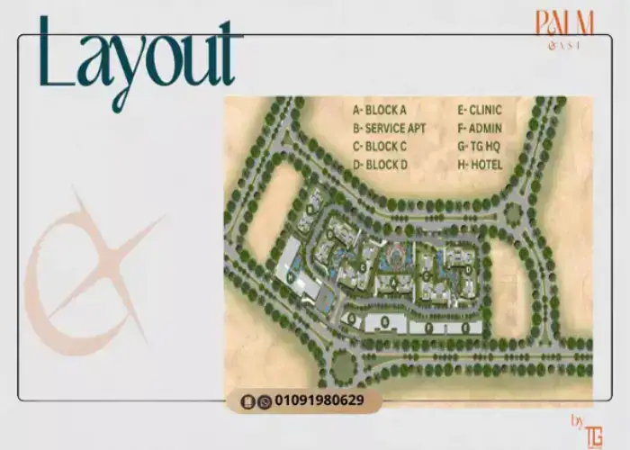 Palm East New Cairo Compound Master Plan