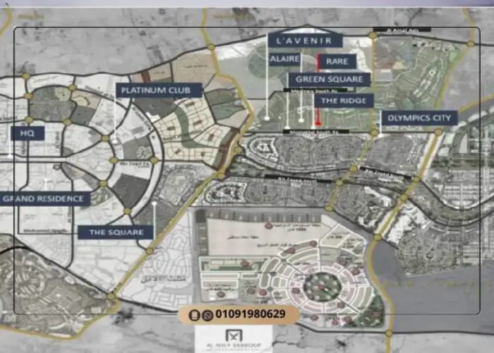 كمبوند رير صبور مستقبل سيتي Rare Sabbour مميزات وعيوب 9 موقع كمبوند رير صبور