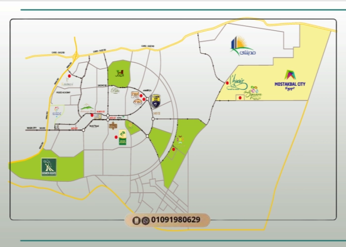 كمبوند لافينير صبور المستقبل سيتي Lavenir Al Mostakbal City 9 موقع كمبوند لافينير صبور