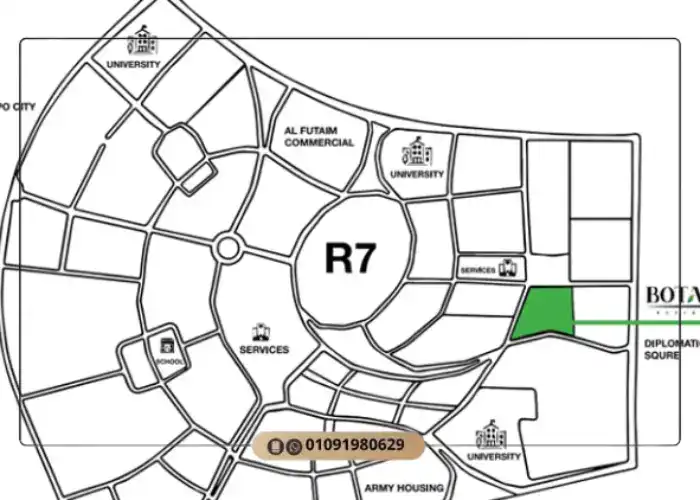 Botanica Compound location in R7 District New Capital