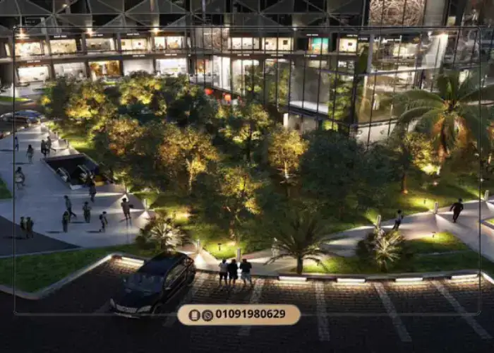 Cinco Mall New Cairo facade on North Teseen Street by Upwyde Developments