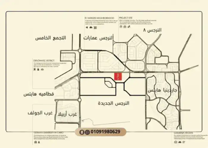 موقع مشروع Mall Olin New Cairo