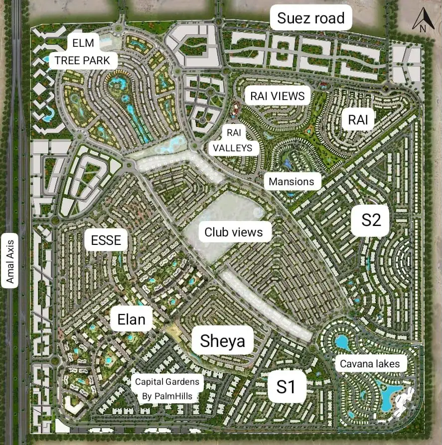 Sarai Compound master plan on Suez Road