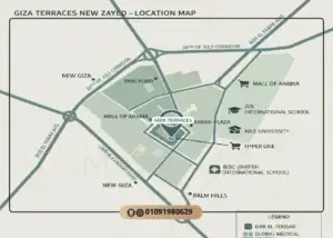 كمبوند جيزة تيراسيز زايد الجديدة Compound Giza Terraces New Zayed