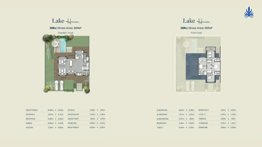 Layout of a Lake House for Sale at Aliva Mountain View Mostakbal City Compound Layout of a Lake House for Sale at Aliva Mountain View Mostakbal City Compound