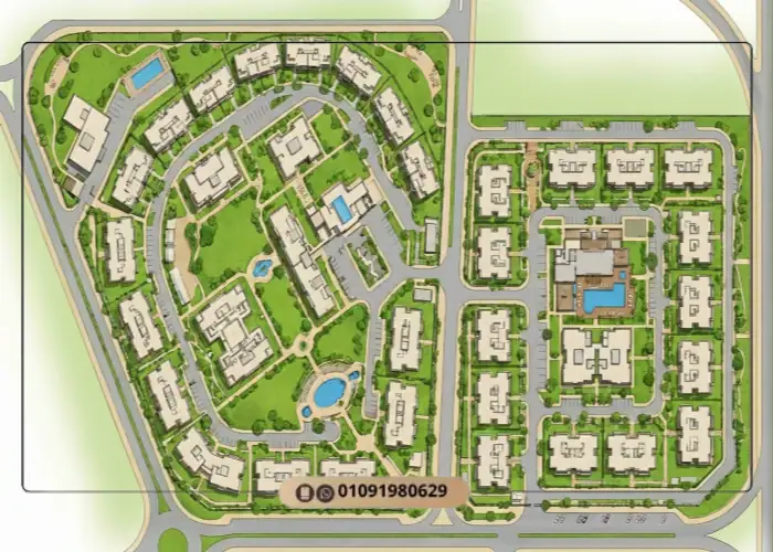 كمبوند ليفير التجمع الخامس Compound Livair New Cairo 10 ماستر بلان كمبوند ليفير التجمع الخامس