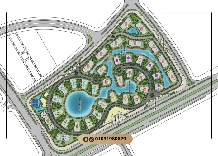 مستر بلان مشروع دومينار العاصمة الادارية ماستر بلان كمبوند وينتر بارك العاصمة الجديدة winter park New Captial