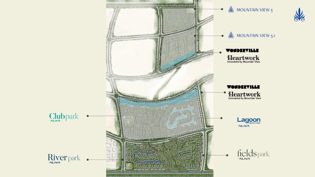 Phases of Aliva Mountain View Mostakbal City Compound Phases of Aliva Mountain View Mostakbal City Compound