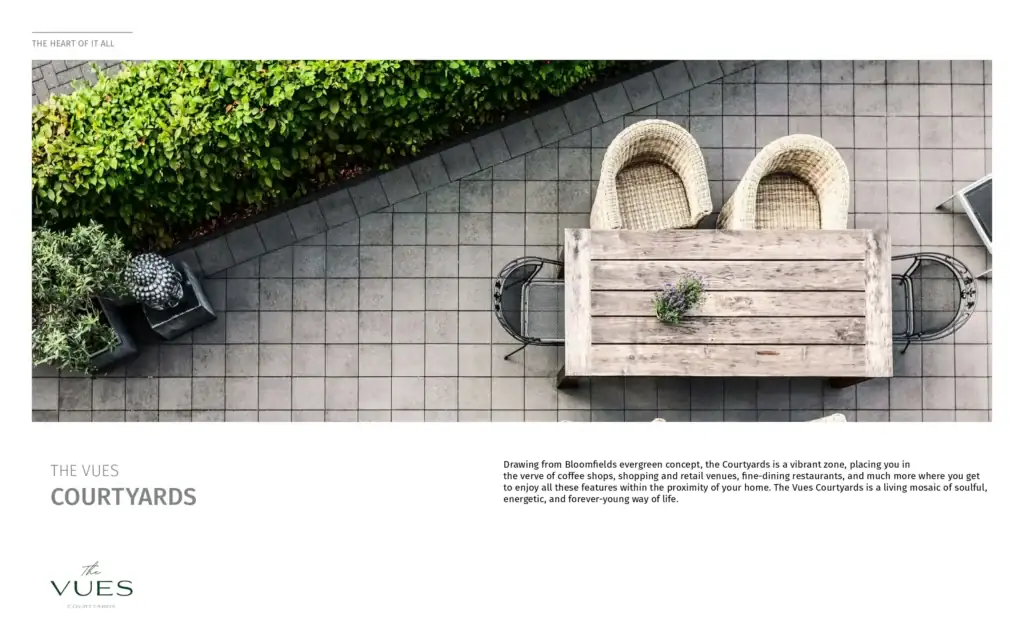 The Vues Courtyard at Bloomfields Compound Mostakbal City The Vues Courtyard at Bloomfields Compound Mostakbal City