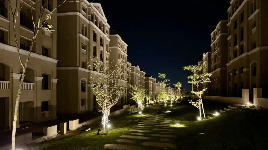 Pedestrian Walkways at Rare Sabbour Mostakbal City Compound
