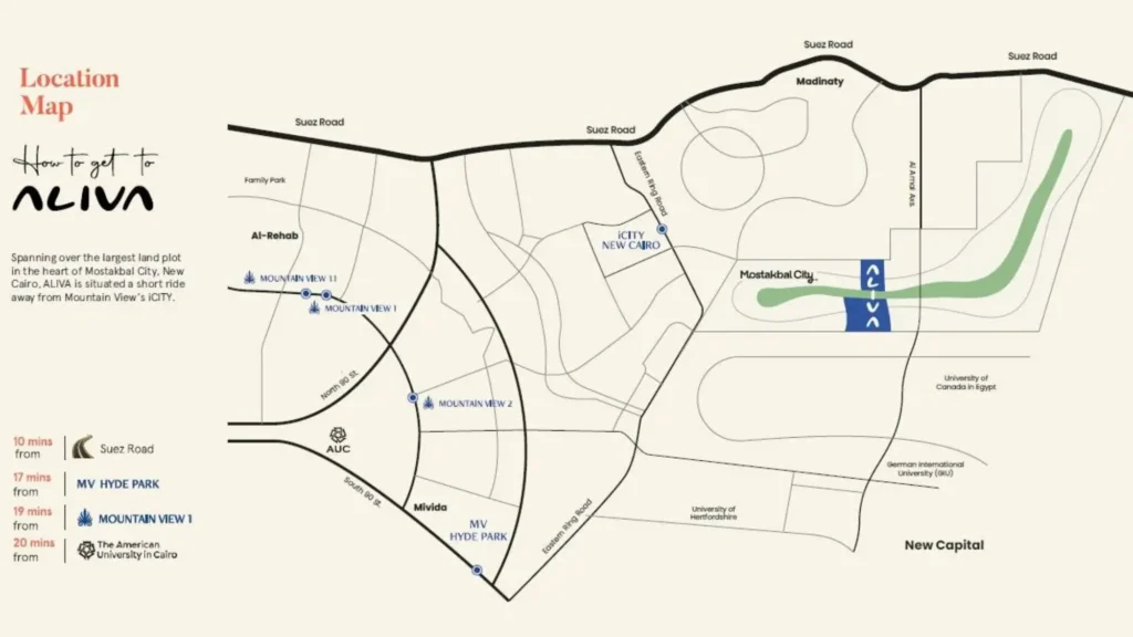 Location of Aliva Mountain View Compound Location of Aliva Mountain View Compound