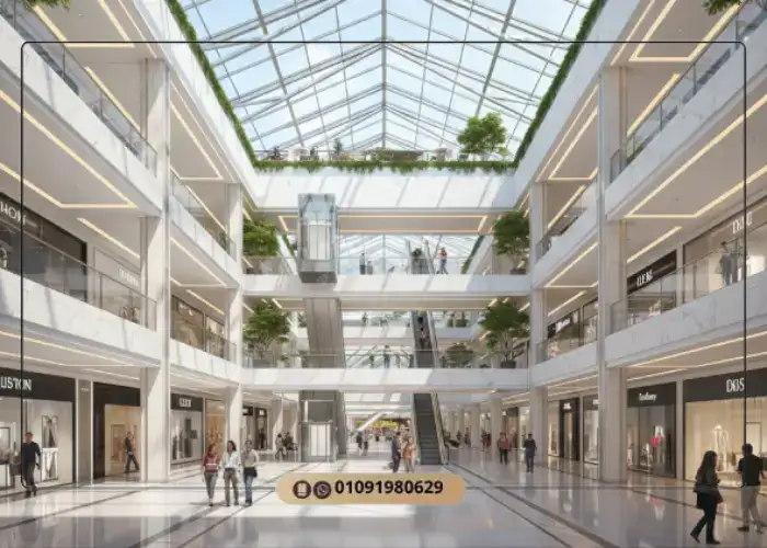 مول axis أكتوبر Axis Three Busniss Mall احدث تفاصيل 8 تصميم Axis Mall 6 october