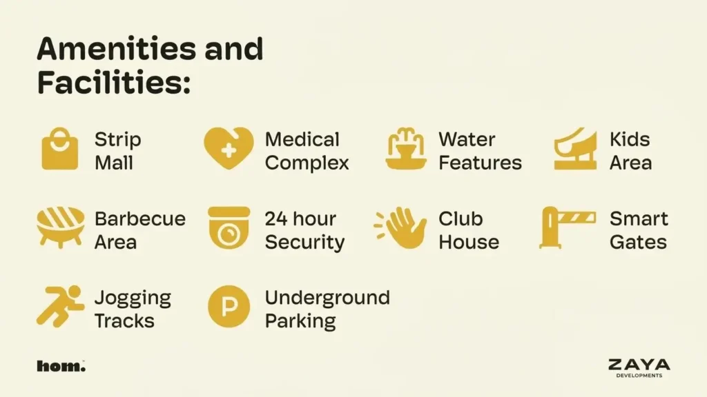 Services and Amenities at HOM October Gardens Compound