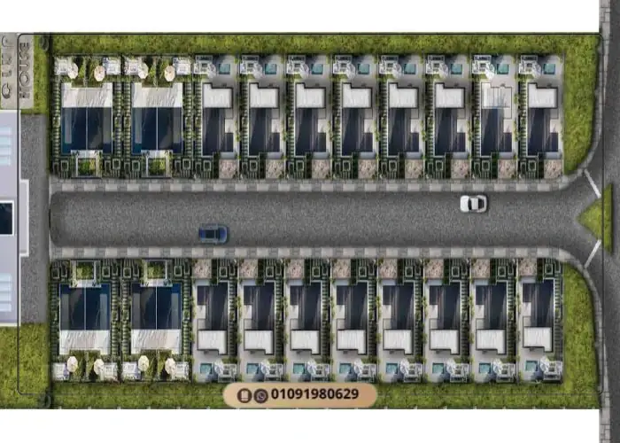 كمبوند بارك فالي 24 زايد الجديدة park valley 24 New Zayed 8 ماستر بلان كمبوند بارك فالي 24