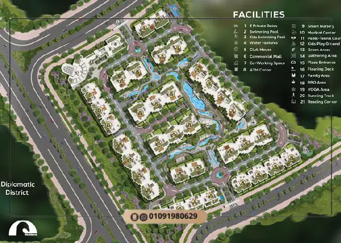 Master Plan of Qamari New Capital Compound
