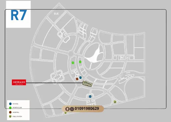 موقع كمبوند سيرانو العاصمة الادارية