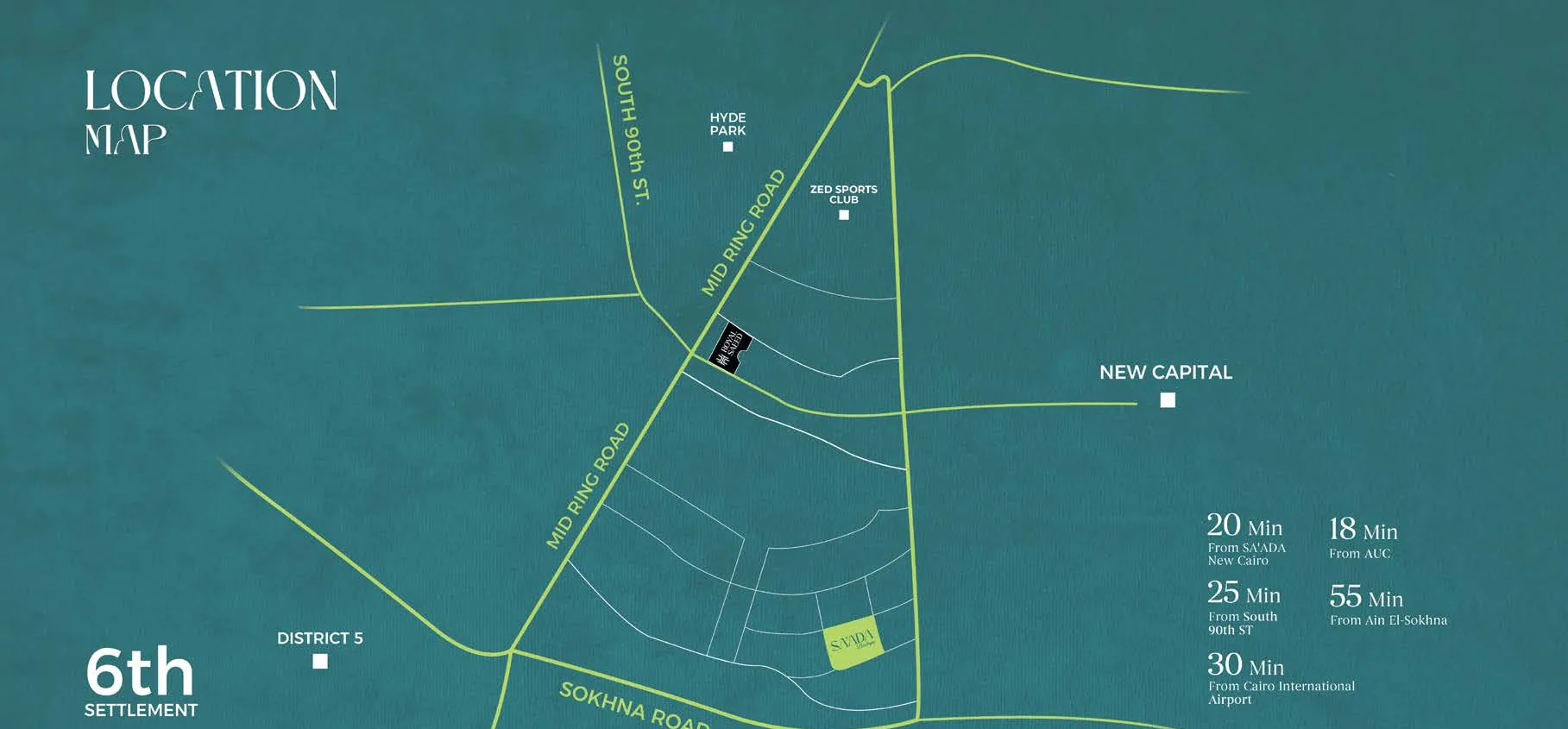 موقع كمبوند بوتيك سعادة Boutique Saada Compound Location