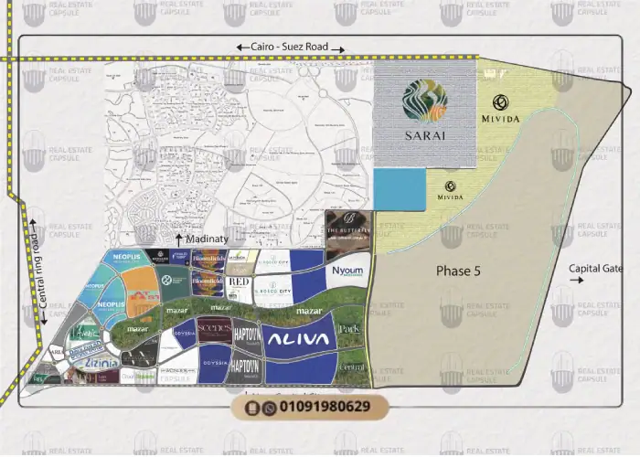 خريطة المستقبل سيتي الجديدة