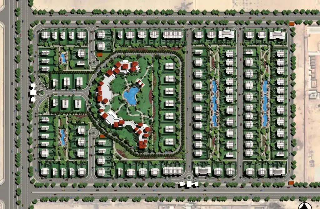 ماستر بلان كمبوند الباتيو فيرا الشيخ زايد El Patio Vera ماستر بلان كمبوند الباتيو فيرا الشيخ زايد El Patio Vera