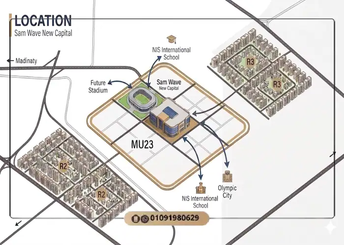 Sam Wave Mall location in MU23 New Capital