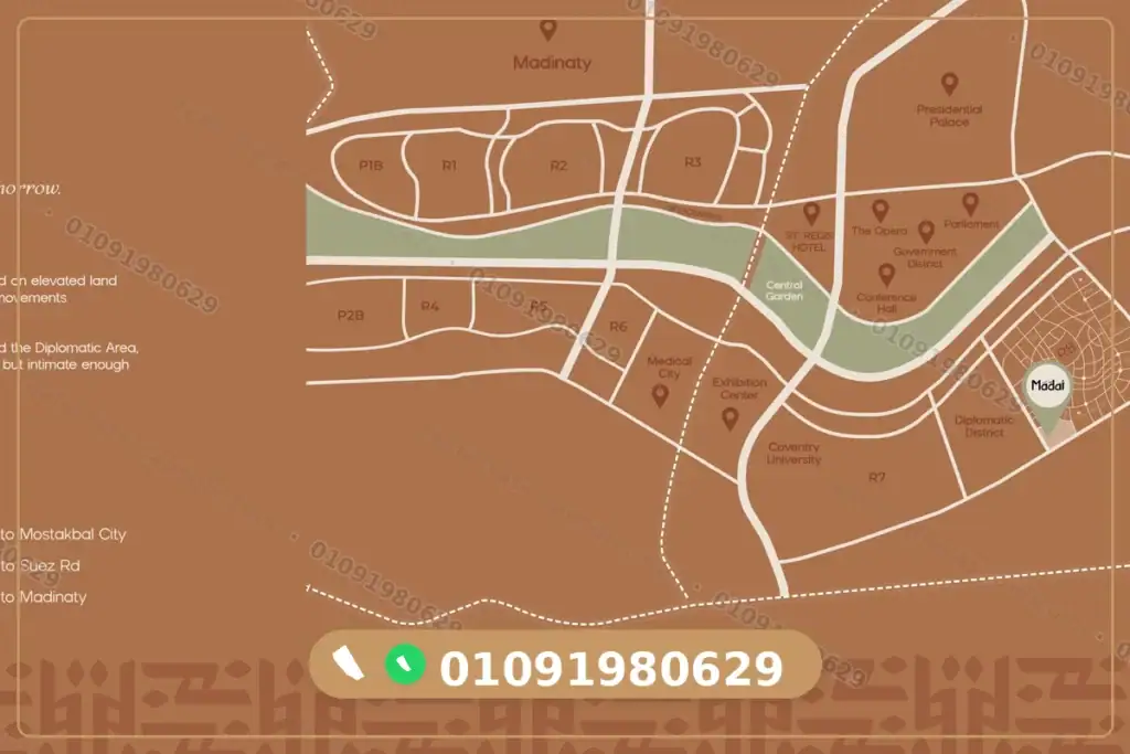 موقع كمبوند ماداي العاصمة الإدارية