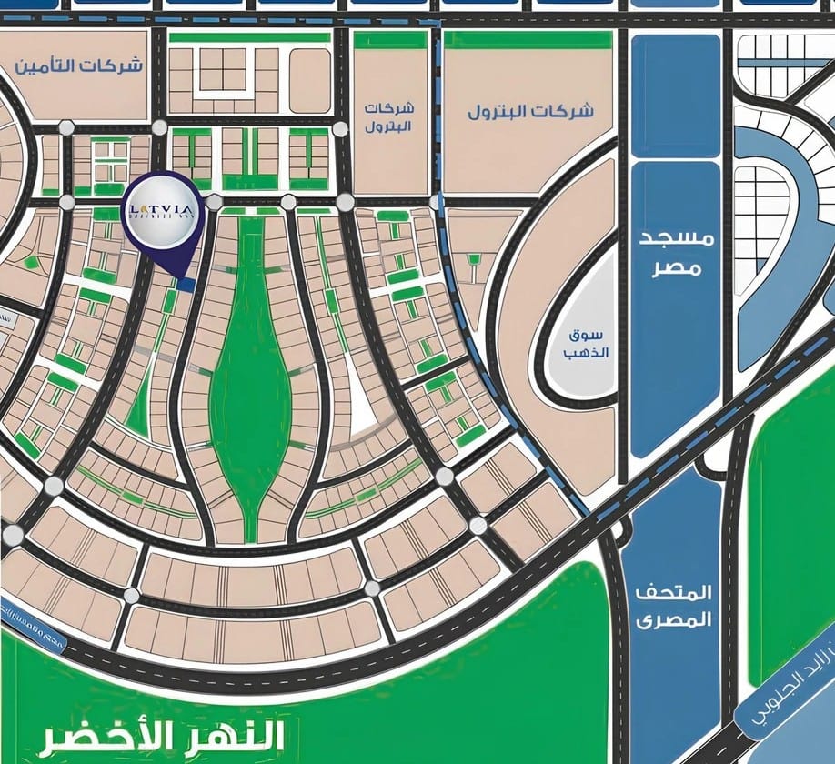 موقع مول لاتفيا بيزنس هب العاصمة الإدارية الجديدة