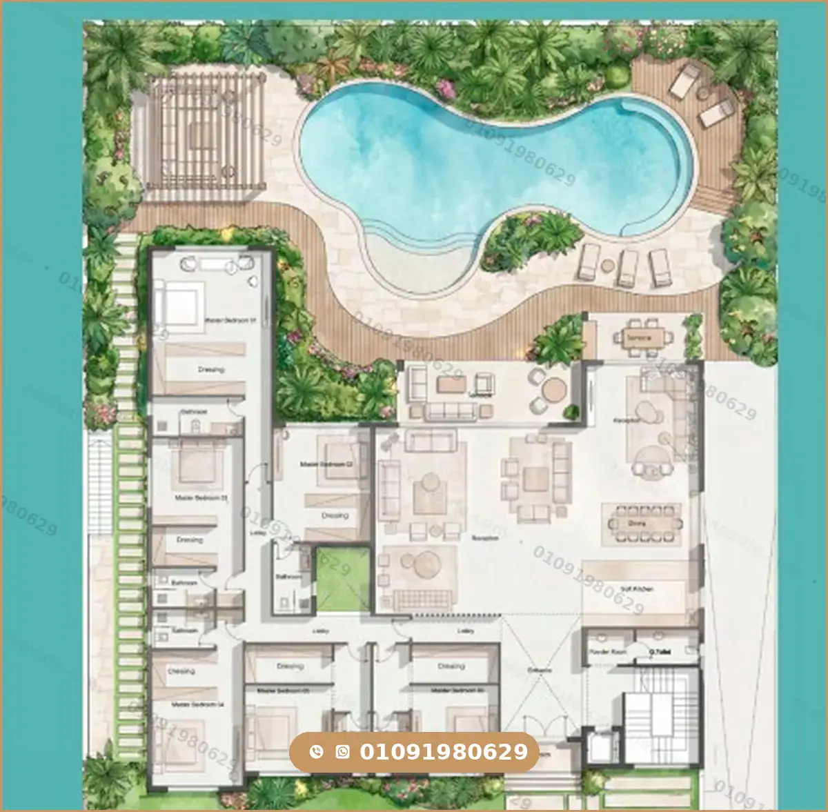 Unit layouts at Hacienda Ras El Hekma by Palm Hills