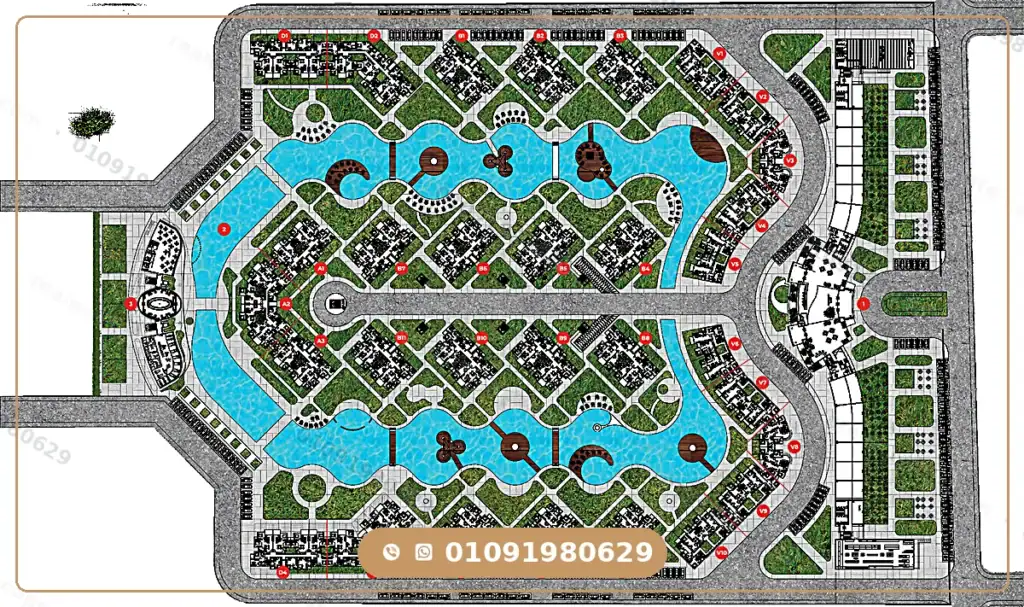 Layana North Coast master plan and U-shaped unit layout