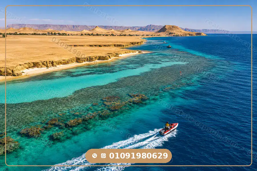 Coral reef area in the Red Sea waters of Hurghada